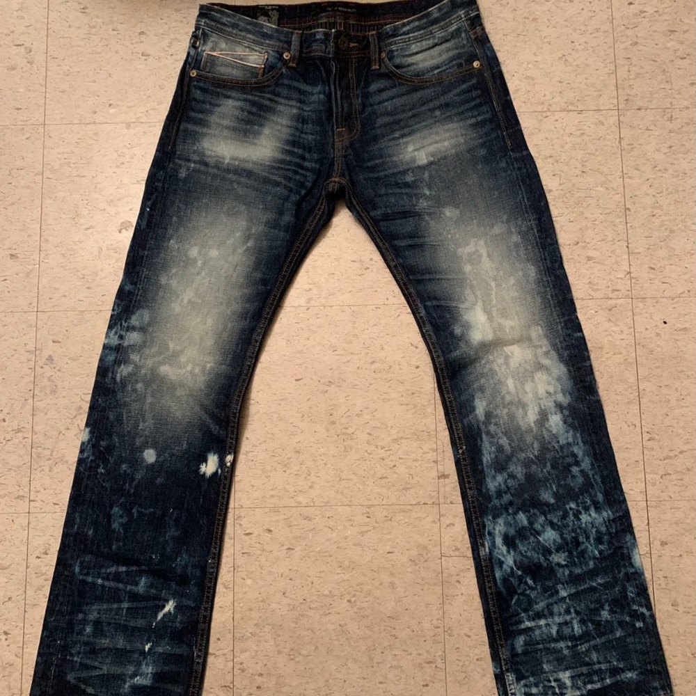 Dark Blue Paint Splattered Cult Of Individuality